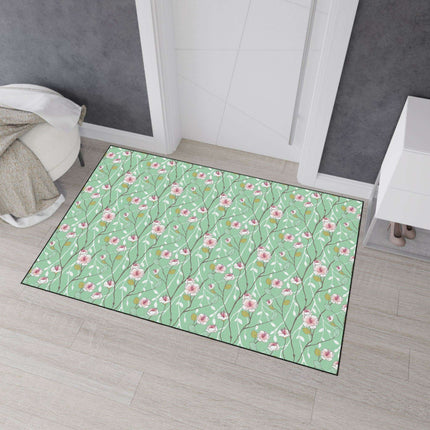 Luxury Blue Blossom Floor Mat: A Touch of Elegance for Your Home