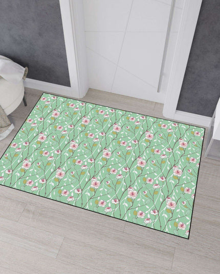 Luxury Blue Blossom Floor Mat: A Touch of Elegance for Your Home