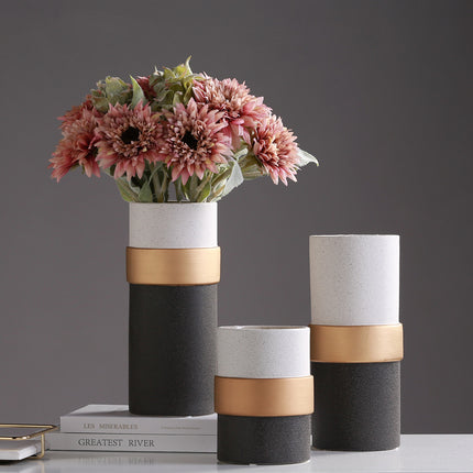 Nordic Handmade Ceramic Vase Glazed Minimalist Decor