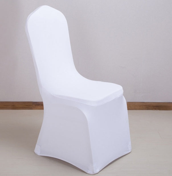 Peekaboo Studio White Chair Cover - Stretchable, Machine Washable