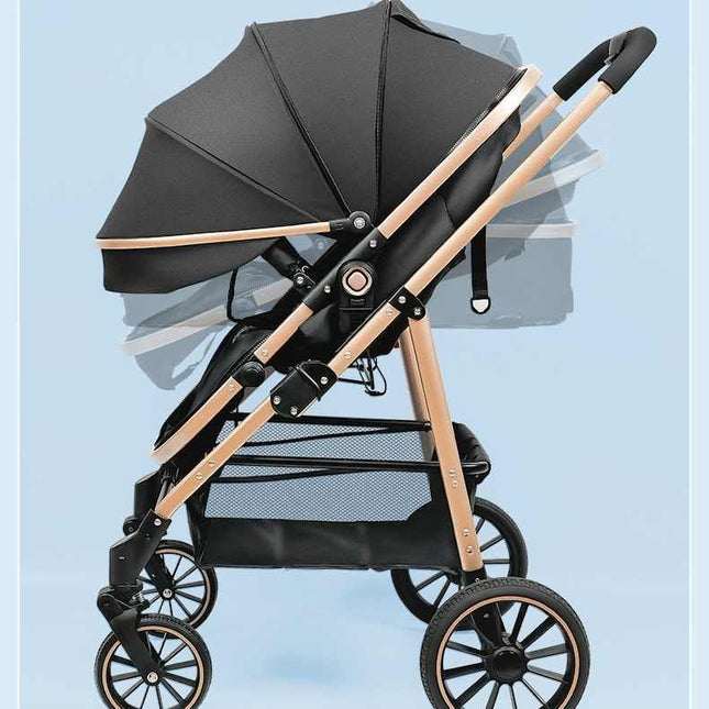 Peekaboo Studio 3-in-1 Pram & Pushchair Stroller with Sleeping Basket,