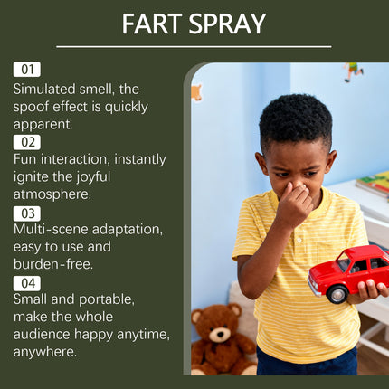 Peekaboo Studio Fart-Scent Spray - Hilarious Gag Gift, Safe Formula