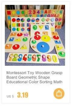 Montessori 3D Wooden Puzzle Set - Interactive Learning Companion for Curious Minds