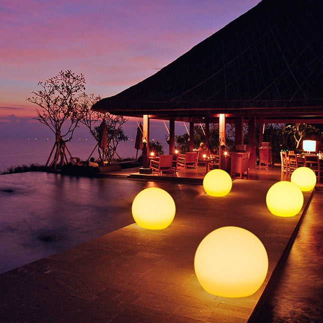 Peekaboo Studio Colorful Outdoor LED Globe Light with Creative Design