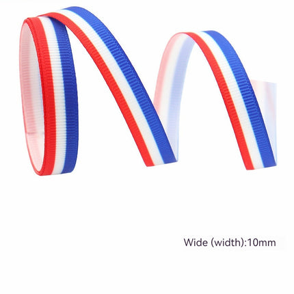 Peekaboo Studio Stars and Stripes Dovetail Bowknot Hair Ring, Double-S