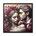 Whispering Elegance - Sustainable Matte Canvas Art with Black Pinewood Frame