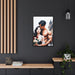 Elegant Matte Canvas Art with Sleek Black Frame for Valentine's Day