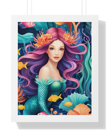 Enchanted Mermaid Retreat Vertical Wall Art - Artisan Designed by Maison d'Elite
