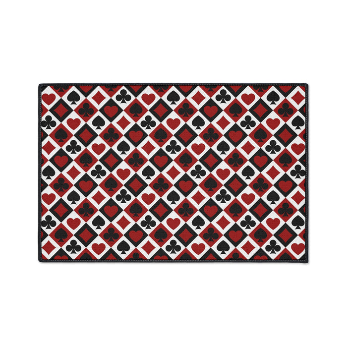 Custom Non-Slip Polyester Rug with Chic Black Border