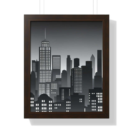 Eco-Chic Luxe Vertical Art Print with Sustainable MDF Frame