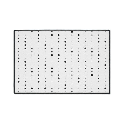 Stylish Non-Slip Black and White Polka Dot Area Rug for Modern Homes