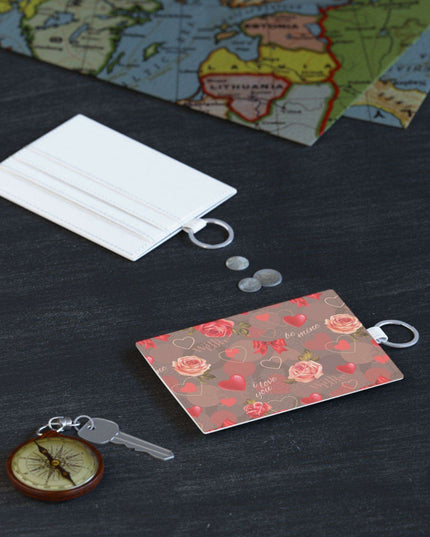 Chic Saffiano Leather Card Holder: A Classy Valentine's Day Accessory