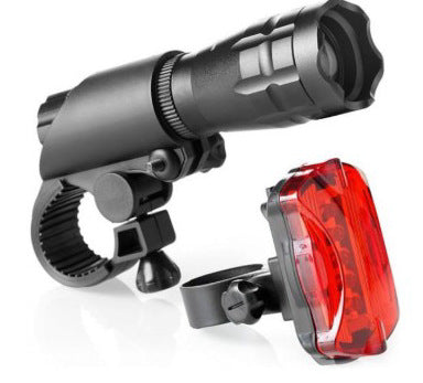 TeamObsidian Bike Light Set: Front and Rear LED, 200 Lumen, Quick Release