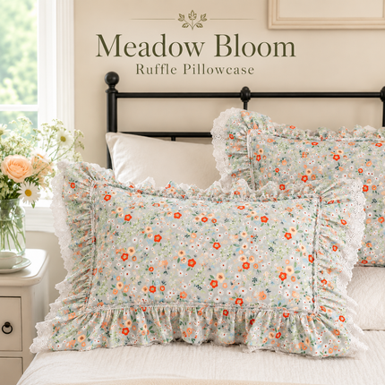 JullietteDream Luxury Ruffle Lace Pillow Cases, Pastoral Print, 2pcs Pillowcases 2pcs-pastoral-print-pillow-case-luxruy-ruffle-lace-pillow-cover-bedding-cushion-cases-home-decor-pillow-sham-satin-pillowcase Home Décor›Decorative Accents›Pillows, Cushions & Inserts›Pillow Cases