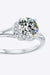 Exquisite 1 Carat Moissanite Split Shank Ring with Stone Certificate for a Touch of Luxury