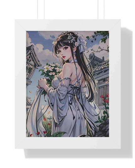 Sustainable Anime Girl Framed Wall Art: Enhance Your Space with Eco-Conscious Design