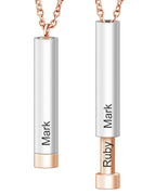 Cylinder rose gold silver