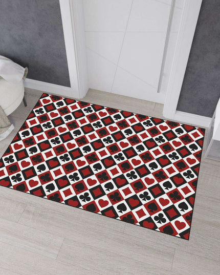 Customizable Elegant Black Border Non-Slip Polyester Area Rug