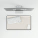 Opulent White Rose Workspace Mat - Luxe Desk Upgrade with Peekaboo Elegance