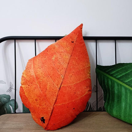 Peekaboo Studio Tropical Plant Leaves Pillow - Soft Fabric & Vibrant D