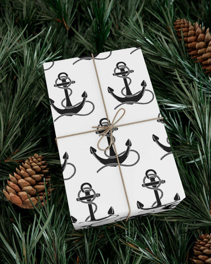 Artisan Anchor Gift Wrap Paper for Premium Gift Presentation