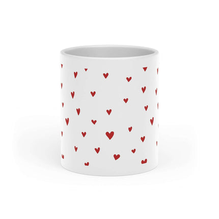Elegant Heart-Shaped Ceramic Coffee Mug with Luxurious Duraglaze Finish
