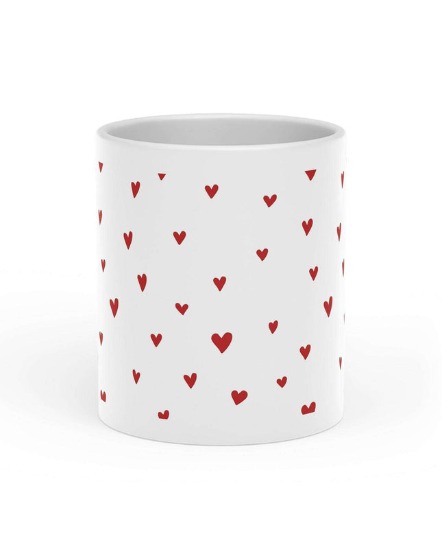 Elegant Heart-Shaped Ceramic Coffee Mug with Luxurious Duraglaze Finish