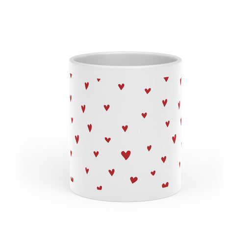 Elite Heart-Shaped Ceramic Mug with Dazzling Duraglaze Finish