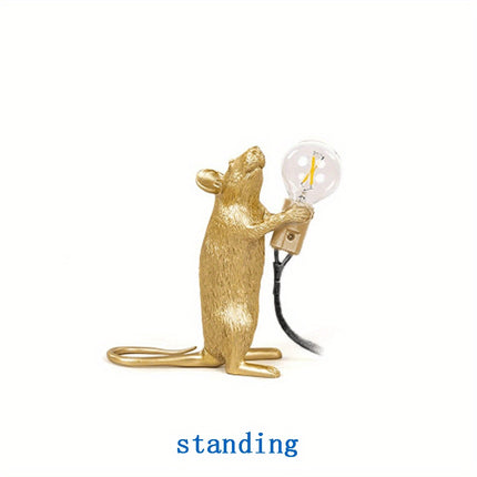 Peekaboo Studio Nordic Resin Mouse Table Lamp - LED, Mini Size