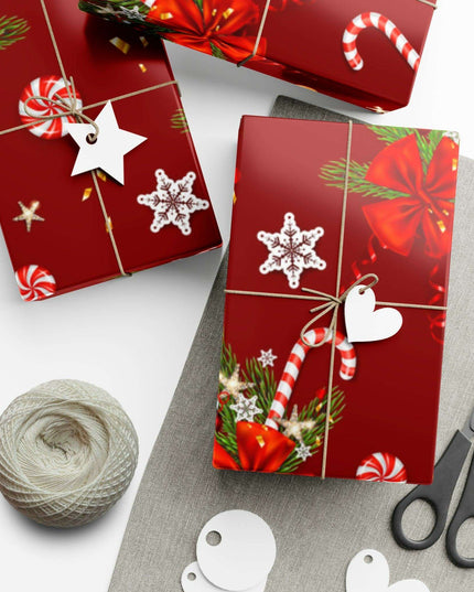 Elegant 3D Holiday Gift Wrapping Paper Set - Artfully Made in the USA