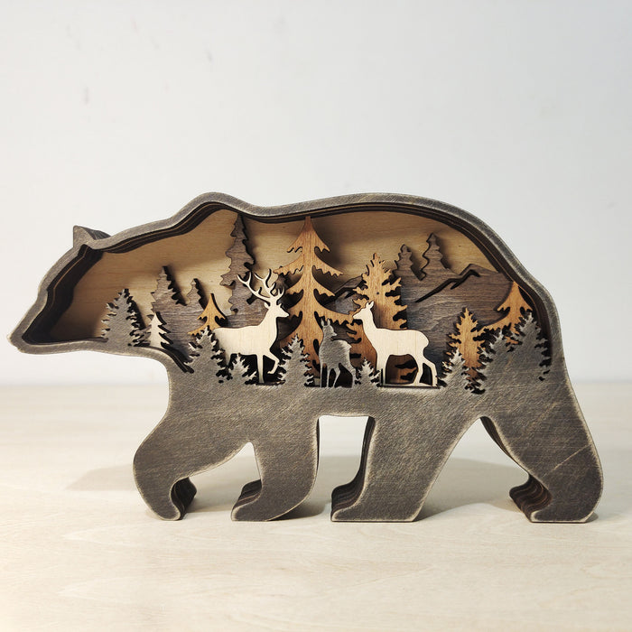 Exquisite Hand-Crafted Boxwood Animal Ornaments for Elegant Home Decor