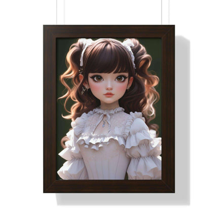Eco-Friendly 3D Girl Wall Art with Sustainable Frame: Modern Green Home Decor