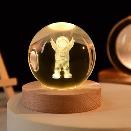 Peekaboo Studio Luminous 3D Laser Crystal Ball Decoration - Unique Gal