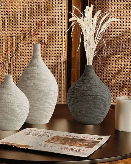 Ceramic Vase Set: Nordic Elegance for Timeless Home Decor and Gifting