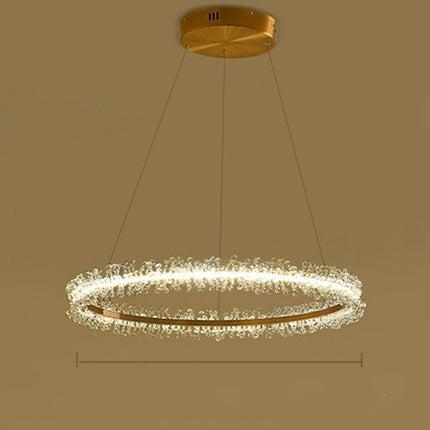 Living Room Crystal Chandelier Modern Style Electroplated Gold Creativ