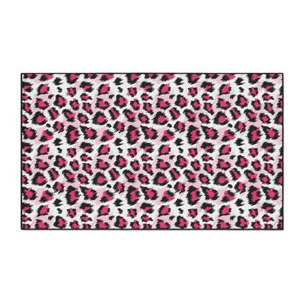 Stylish Pink Leopard Print Area Rug for a Trendy Home Refresh
