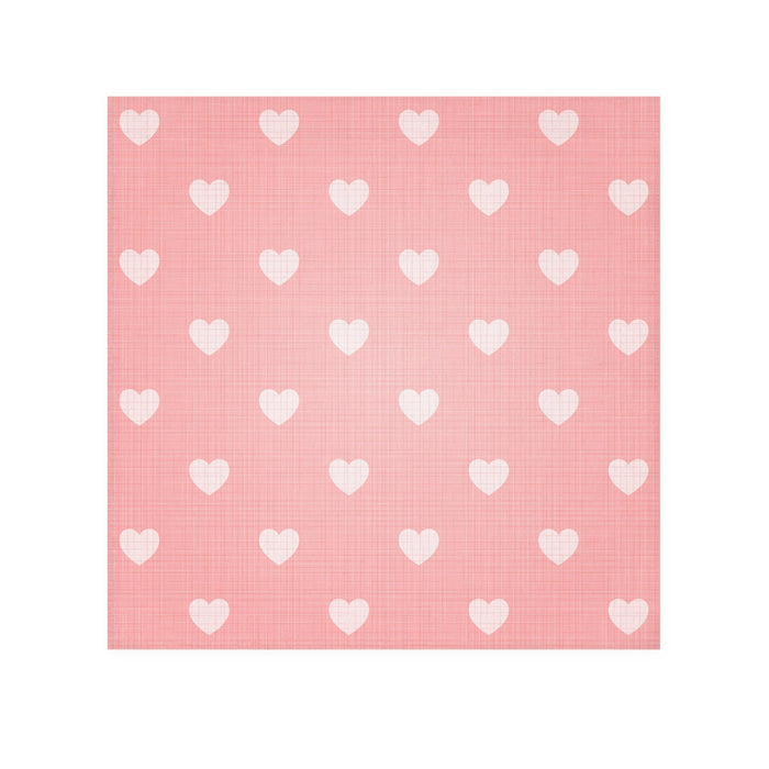 Valentine Love Artistic Pink Face Towel with Custom Design