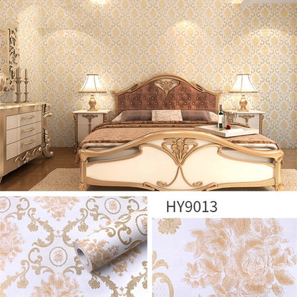 Large Flower Wallpaper Mixed With Family Style