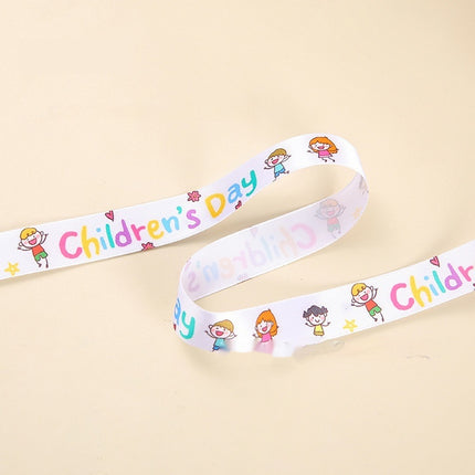 Peekaboo Studio Children's Cartoon Pattern Ribbon - Soft, Durable Fabr