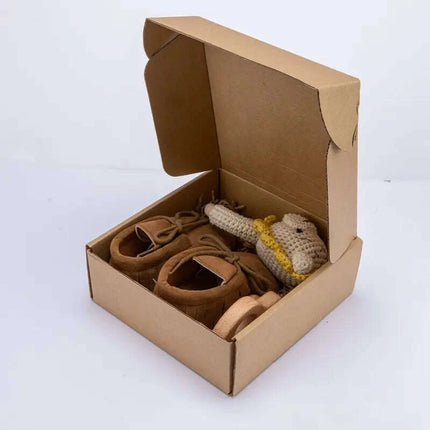 Baby Milestone Bath Toy Set with Swaddle Wrap, Rattle, and Bibs for Newborn