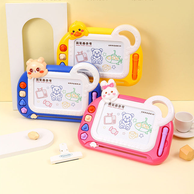 Magnetic Drawing Board For Kids Toy Pink Blue Yellow TK3001 TK3002 TK3003