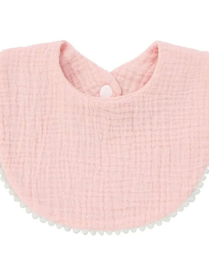 Soft Cotton Baby Bibs with Absorbent Lace - Perfect for Newborns and Toddlers