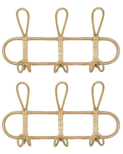 Whimsical Rattan Wall Hooks for Playful Kids' Rooms