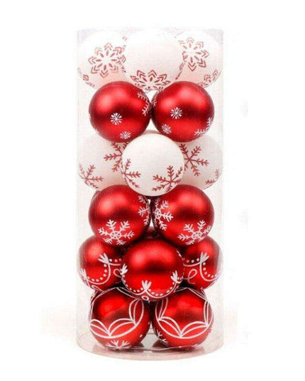 Elegant 24-Piece Holiday Bauble Collection for Festive Decor