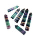 Fluorite Crystal Energy Wand with Vibrant Stripes