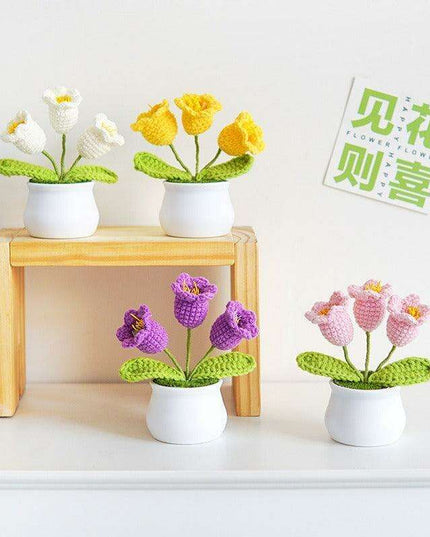 Handcrafted Korean Wool Sunflower Arrangement for Chic Home Elegance