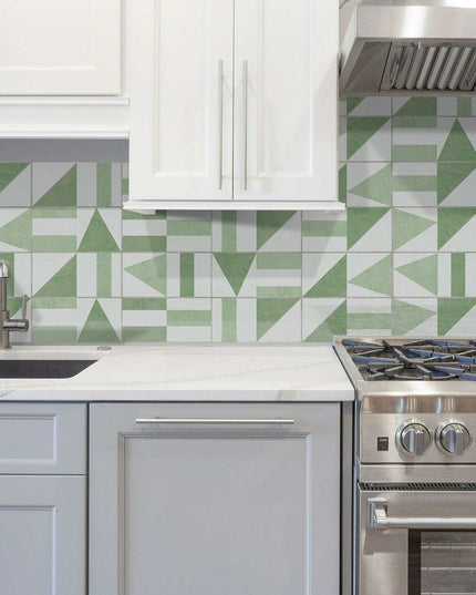 Geometric Urban Elegance Wall Stickers: Modern PVC Décor for Your Home