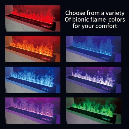 Modern 3D Steam Fireplace Insert & Humidifier for Home