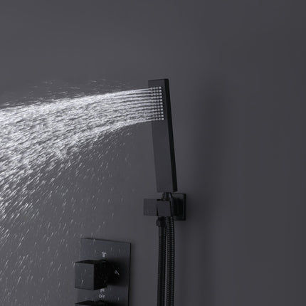 Hidden Luxury Shower System with Built-in Valve, Rainfall Show
