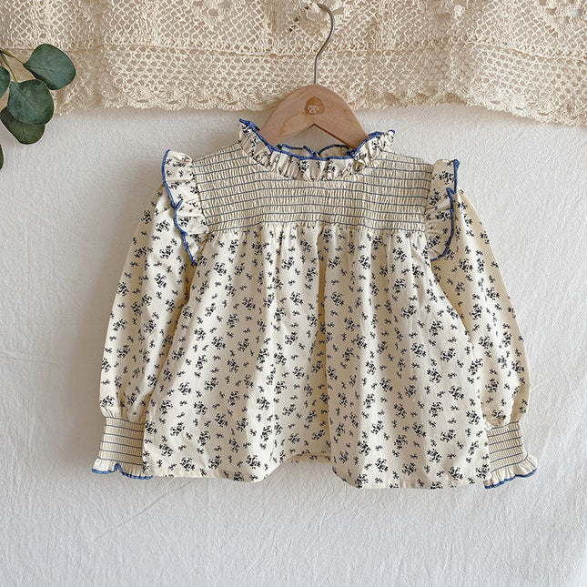 Children's Floral Long-sleeved Doll Lined With Fungus